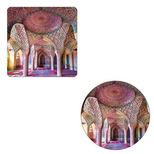 مگنت طرح مسجدی در یزد کد M1 به همراه زیر لیوانی