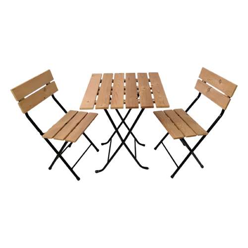 میز و صندلی غذاخوری دو نفره مدل چوبی کد 2090