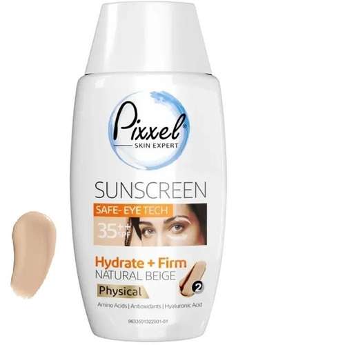 کرم ضد آفتاب رنگی پیکسل SPF 35 مدل physical ‌مناسب انواع پوست حجم 50 میلی‌لیتر
