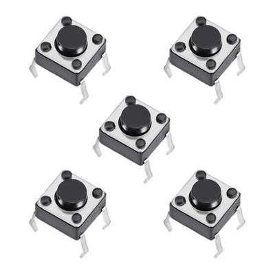 میکرو سوئیچ مدل Vertical-6×6×4.3-4P بسته 5 عددی