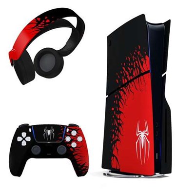 برچسب کنسول بازی پلی استیشن 5 اسلیم هاماگراف مدل spider man bundle مناسب برای دستگاه دیسک خور