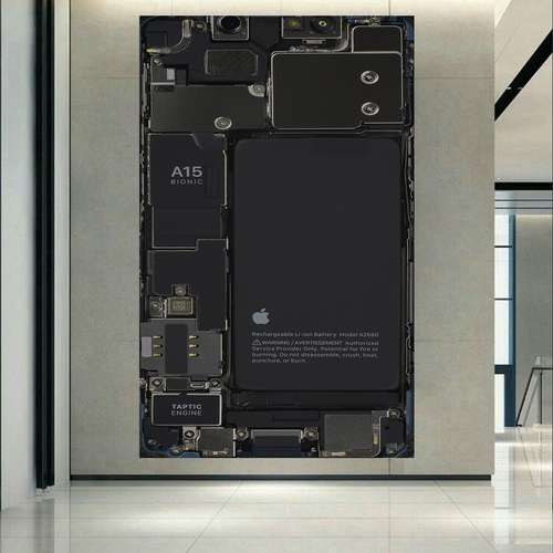 پوستر طرح تکنولوژی قطعات داخلی آیفون 13 کد AR30315