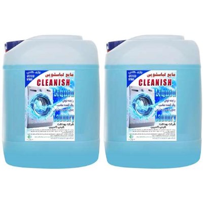  مایع لباسشویی کلینیش مدل CLEAN&SOFT وزن 5 کیلوگرم بسته 2 عددی