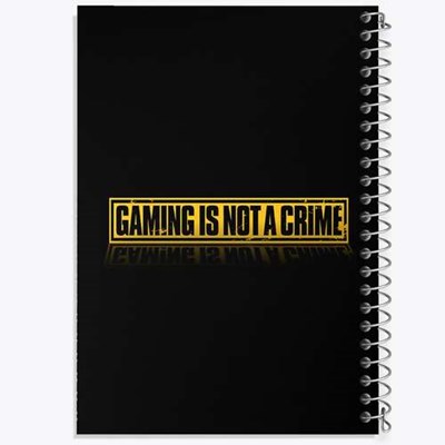 دفتر لیست خرید 50 برگ خندالو طرح Gaming Is Not A Crime کد F2396