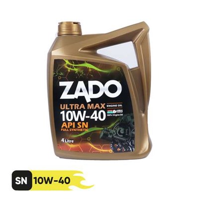  روغن موتور خودرو زادو مدل SAE 10W-40-SN حجم 4 لیتر