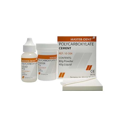 سمان پلی کربکسيلات مستر دنت مدل Polycarboxylate Cement مقدار 80 گرم