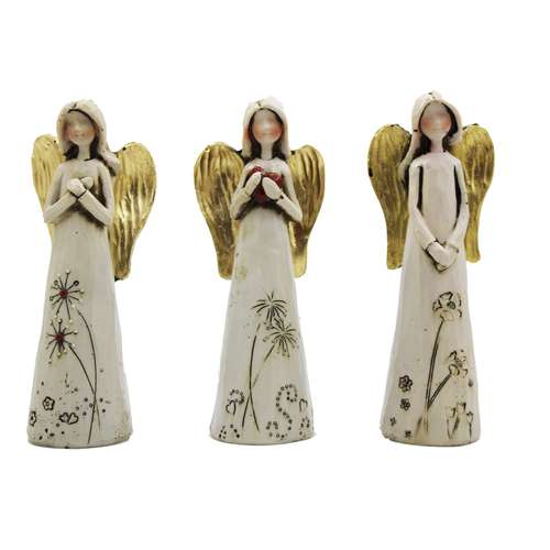مجسمه طرح فرشته مدل MAH2 مجموعه 3 عددی