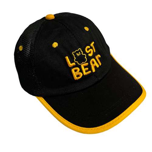 کلاه کپ بچگانه مدل بیسبالی فانتزی طرح LOST BEAR  کد  H BLK 77