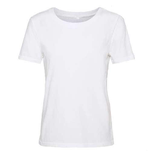 تی شرت آستین کوتاه زنانه مدل ساده رنگ سفید 