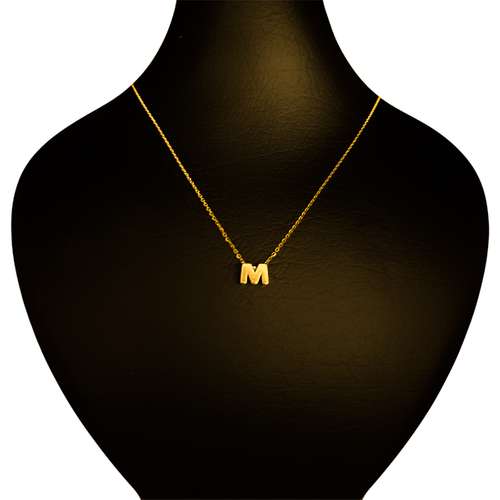 گردنبند طلا 18 عیار زنانه گنجینه هنر خوش نشین مدل سه بعدی طرح M