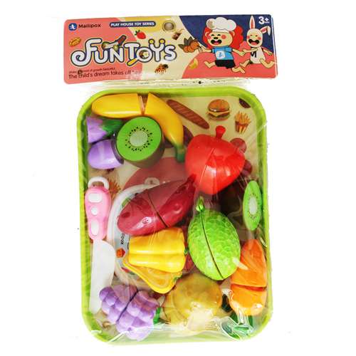ست اسباب بازی آشپزخانه مدل سینی برش میوه و سبزیجات