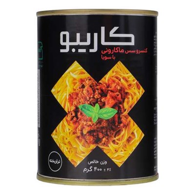 کنسرو مایه ماکارونی با سویا کاریبو - 400 گرم