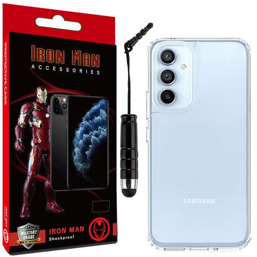 کاور آیرون من مدل Clear Armor مناسب برای گوشی موبایل سامسونگ Galaxy A54 / A54 5G همراه با قلم لمسی