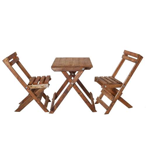 میز و صندلی ناهارخوری مدل چوبی تاشو