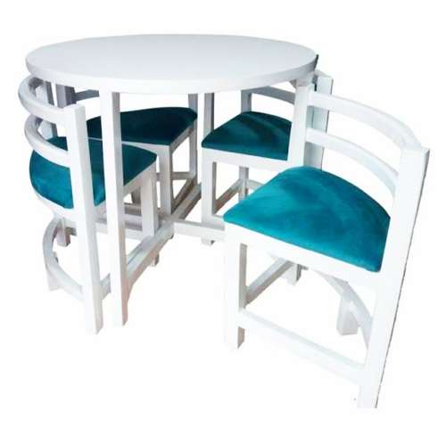 میز و صندلی ناهار خوری 4 نفره مدل کمجا کد SABA2
