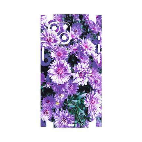 برچسب پوششی ماهوت مدل Purple-Flower-FullSkin مناسب برای گوشی موبایل اپل iPhone 13 Mini