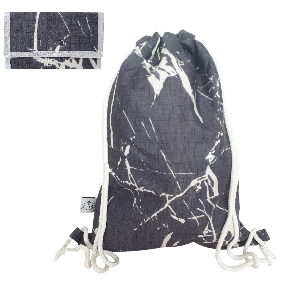کوله پشتی ورزشی  مدل مرمر کد 307 به همراه کیف جیبی دستمال کاغذی