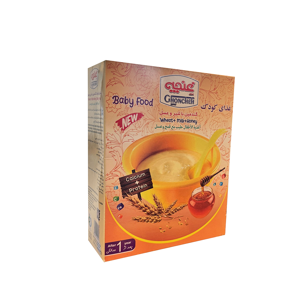 غذای کودک گندمین با شیر و عسل غنچه پرور - 250 گرم